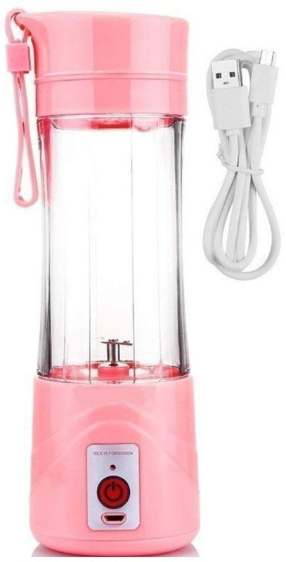 ELECTRON Mini Personal Charge Pattern Juicer Smoothie Blender Fruit Vegetable Juicer Blender Smoothie Shake N Take ( Colour May Vary ) 1 W Juicer Mixer Grinder(Multicolor, 1 Jar)