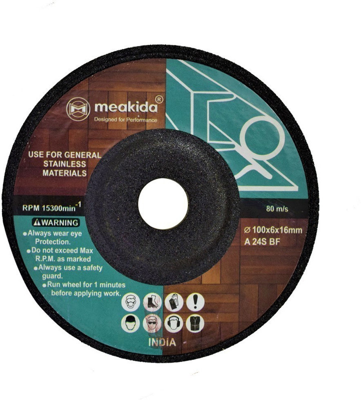 meakida DC 100/A24S BF Pack of 25 pc DC Wheel Metal Polisher(16 inch)