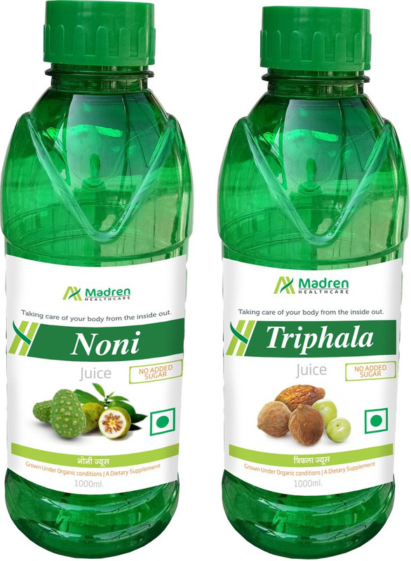 Madren Healthcare Noni 1 Ltr & Triphala Juice 1 Ltr(2 x 1000 ml)