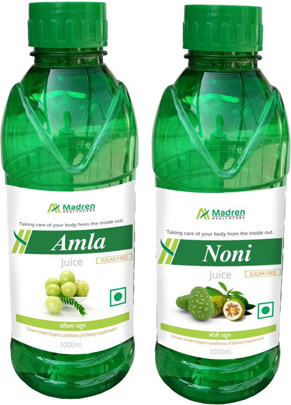 Madren Healthcare Amla 1 Ltr & Noni Juice 1 Ltr(2 x 1000 ml)