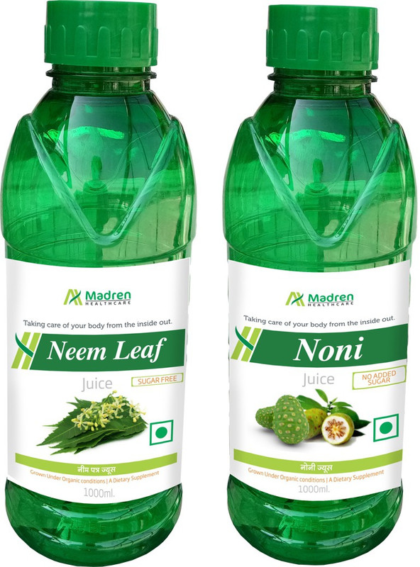 Madren Healthcare Neem 1 Ltr & Noni Juice 1 Ltr(2 x 1000 ml)