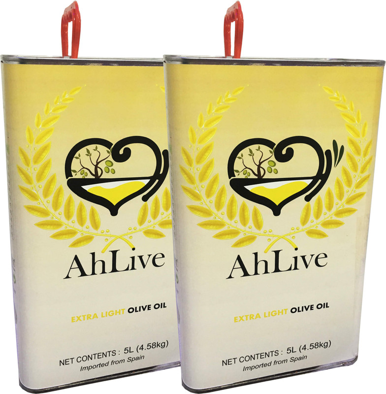 ahlive Extra Light Pack of 2 Olive Oil Tin(5 L)