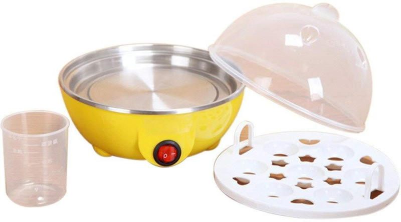 BRUZONE Electric Egg Cooker Kitchen Hen 7 Egg Cooker Boiler Steamer Home Machine Egg Boiler With Egg Tray (Multicolor Egg Cooker(Multicolor, 7 Eggs)