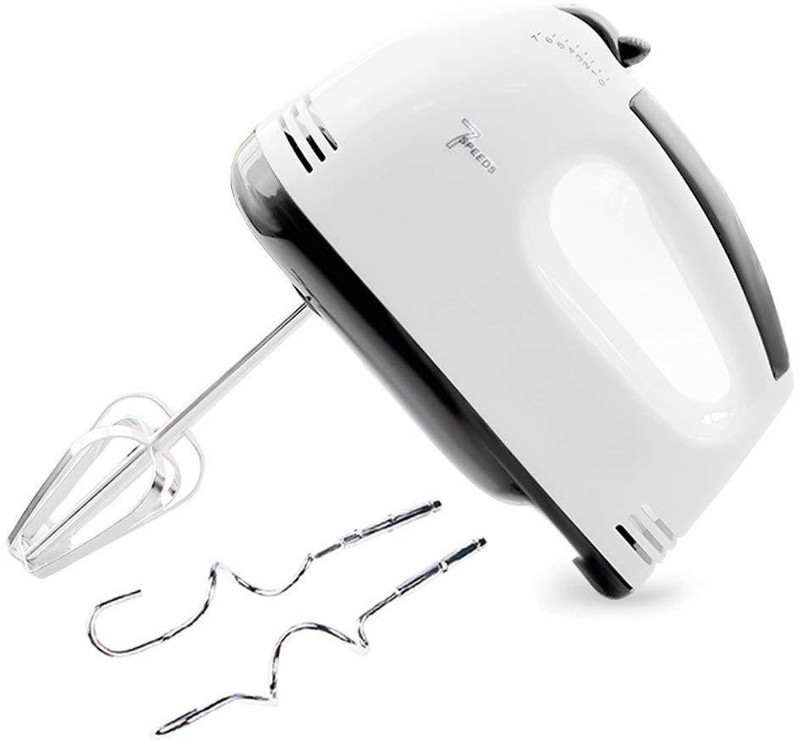 Bestie Toys SCARLETT 7-Speed Lightweight Hand Mixer With Chrome Beater + Dough Hook, White 180 Hand Blender(Multicolor) Bestie Toys SCARLETT 7-Speed Lightweight Hand Mixer With Chrome Beater + Dough Hook, White 180 Hand Blender(Multicolor)