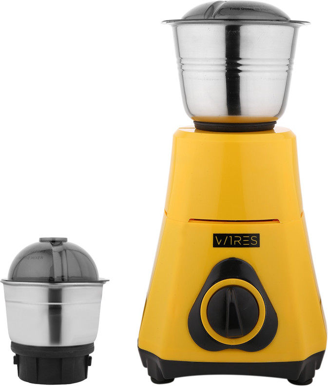 WIRES CLASSIC 750 Mixer Grinder(Yellow, 2 Jars)