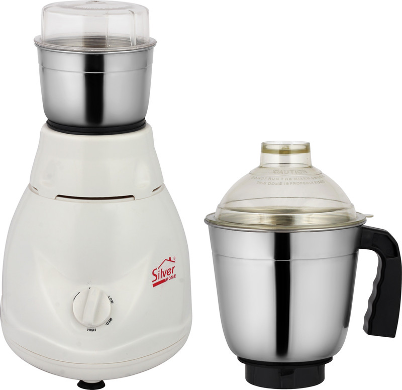 Sliver Home Dx Quity 450 W Mixer Grinder(White, 2 Jars) Sliver Home Dx Quity 450 W Mixer Grinder(White, 2 Jars)