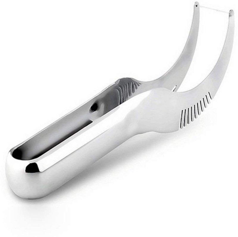 Flipco Stainless Steel Watermelon Fruit Dig Corer Cutter & Server, Watermelon Fruit Slicer NA Peeler(Silver)