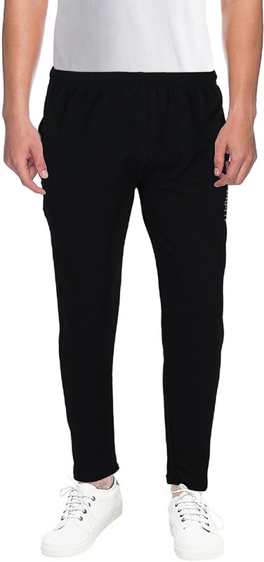rebizo Solid Men Black Track Pants