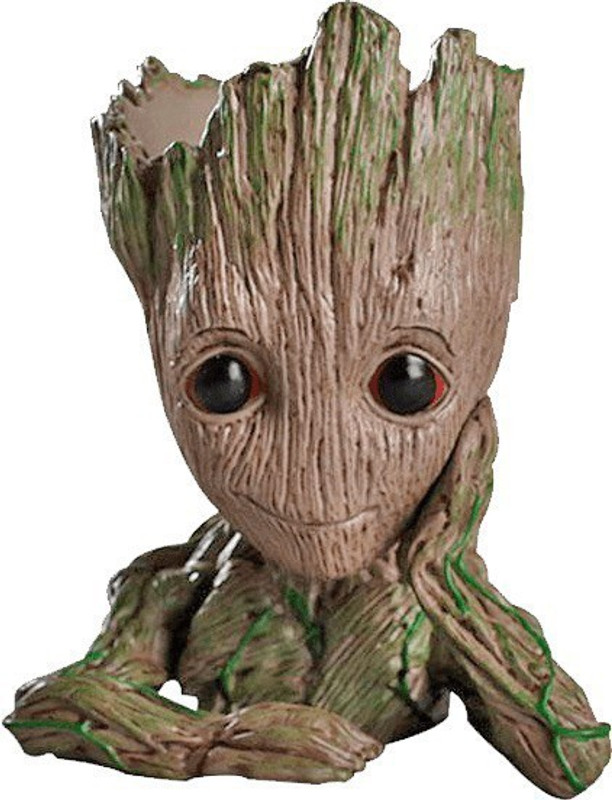unique shape Groot flower pot and pen holder(Multicolor)