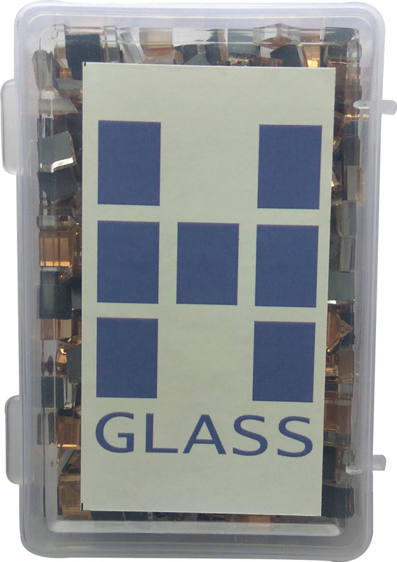 hglass 5 Millimeters Square Bronze Glass Mirror 550 Pieces for Arts & Crafts Project Framing Decoration, Embroidery.