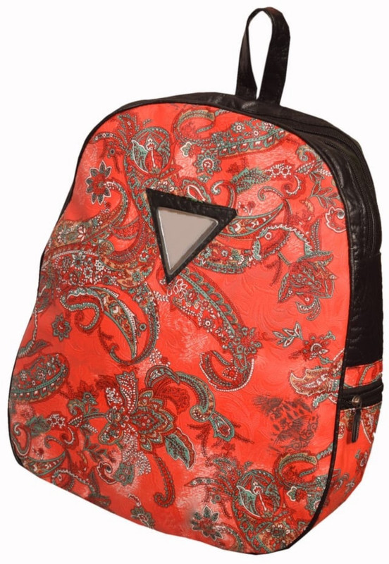 mra fashion unique design backpack printed girls & ladies (red,black) 3.5 L Backpack(Red)