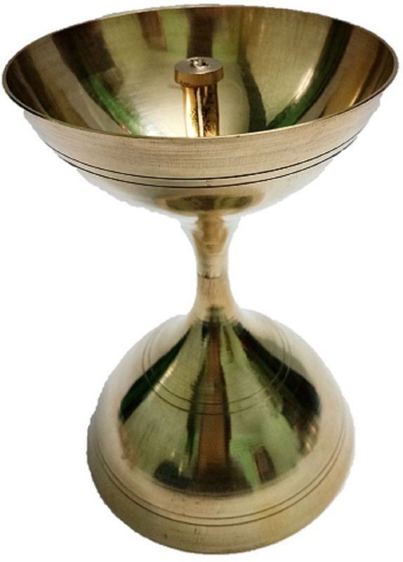 sarah online store Akhand jyoti/ Diya for pooja Brass Table Diya(Height: 5 inch)