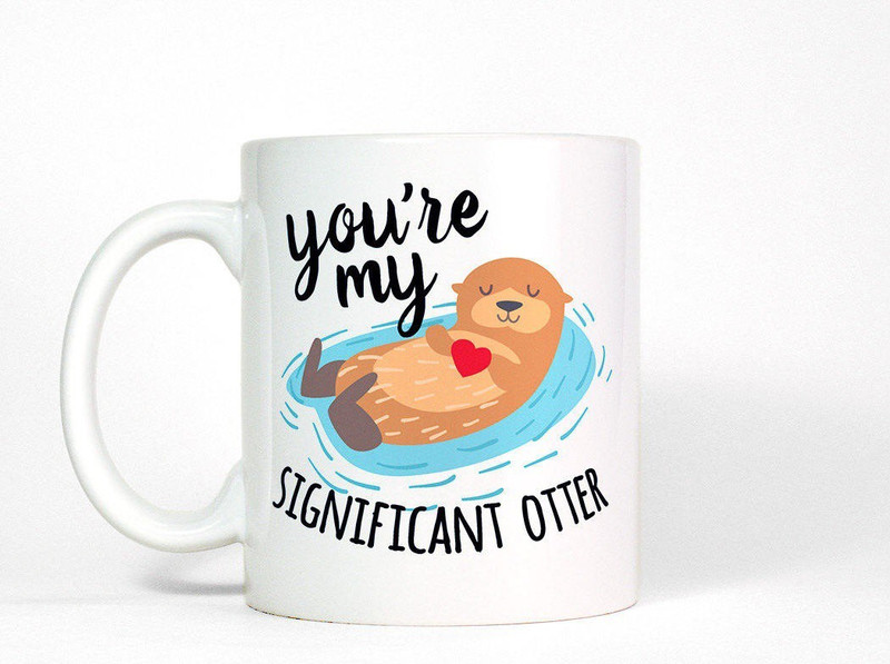 kraftidy Significant Otter Coffee Ceramic Mug(325 ml)