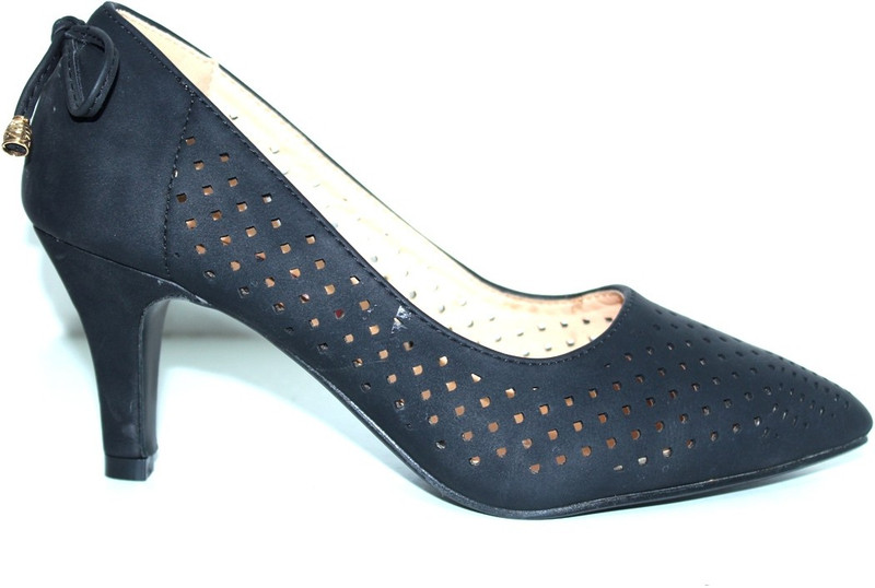 femina Women Black Heels