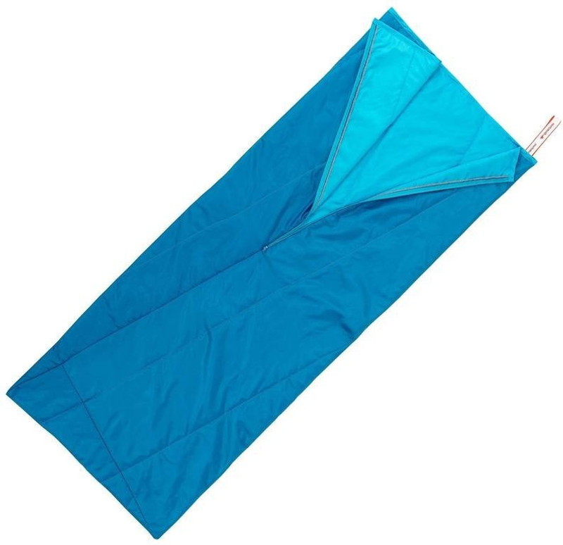oms All Season Waterproof Hooded(Single) with Compression Carry Bag Sleeping Bag Sleeping Bag(Blue)