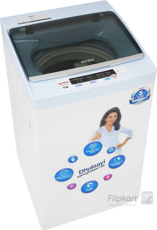 Intex 6.2 kg Fully Automatic Top Load White(WMA62)