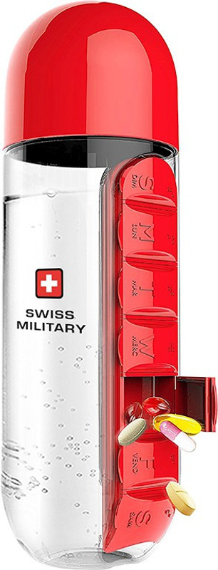 Swiss Military SMF3 600 ml Water Bottle(Set of 1, Red)