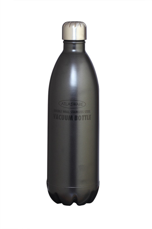 atlasware Vacuum Bottle 1000 ml Flask(Pack of 1, Black)