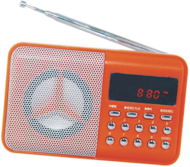 GLOWISH GL-BT2-46 RECHARGEABLE LI-ION BATTERY POWER SOUND USB/TF & SD CARD FM SPEAKER WITH DIGITAL DISPLAY FM Radio(Multicolor)