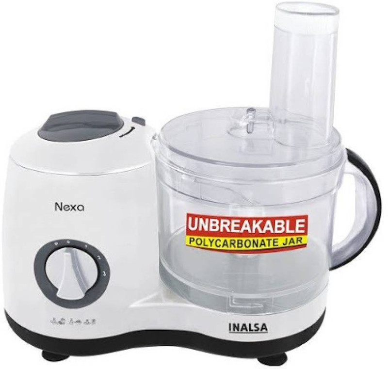 Inalsa Nexa Atta Maker 600 W Food Processor(White)