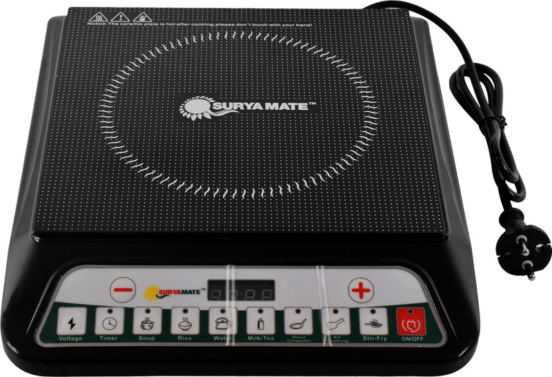 Suryamate A-8 Induction Cooktop(Black, Push Button)