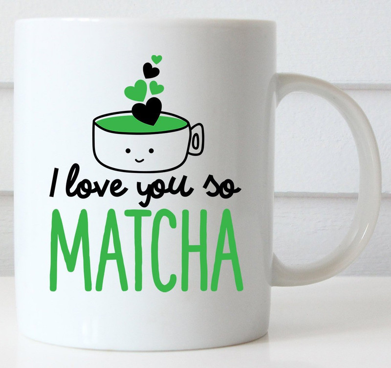 kraftidy I Love You So Matcha Coffee Ceramic Mug(325 ml)