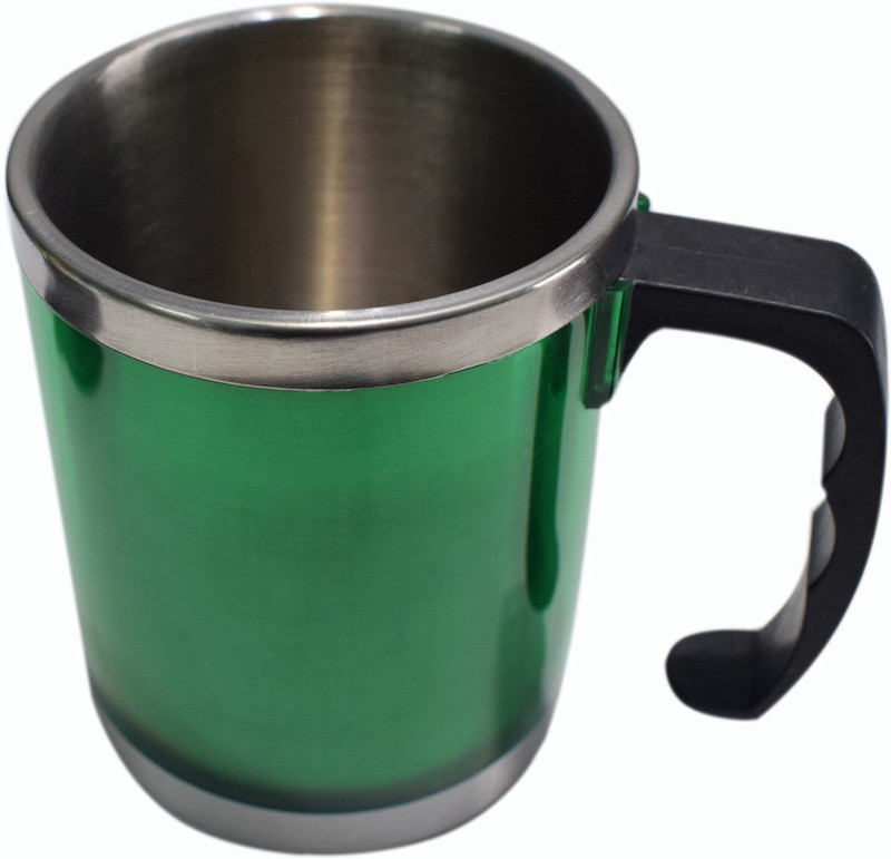 shophills GREEN MUG Stainless Steel Mug(300 ml)