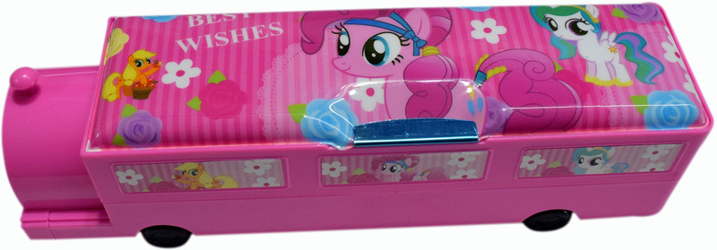 shophills 002 MULTI-COLOR Art Plastic Pencil Box(Set of 1, Pink)