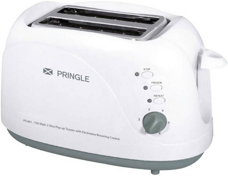 Pringle PT 401 700 W Pop Up Toaster(White)
