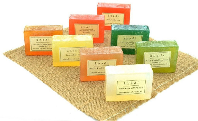 Khadi Herbal Handmade Soaps - India's Traditional(8 x 125 g)