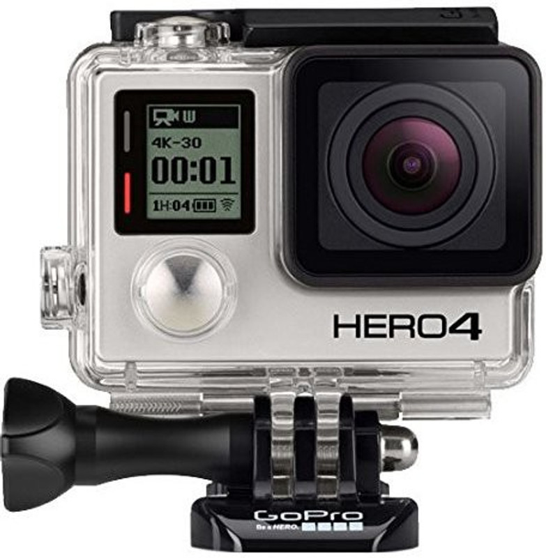 GoPro 4 Hero 4 Black Edition Sports and Action Camera(Silver, 12 MP)