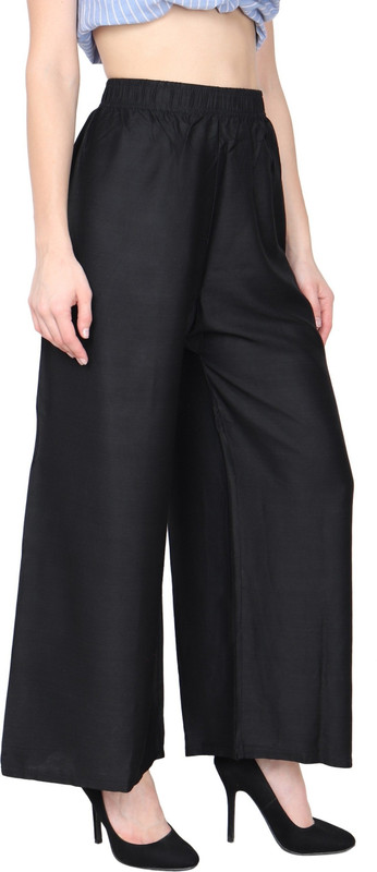 infinity traders Regular Fit Women Black Trousers