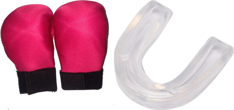 v+ ONE PARE KARTE GLOVES ONE PAIR MOUTH GUARD Boxing Kit