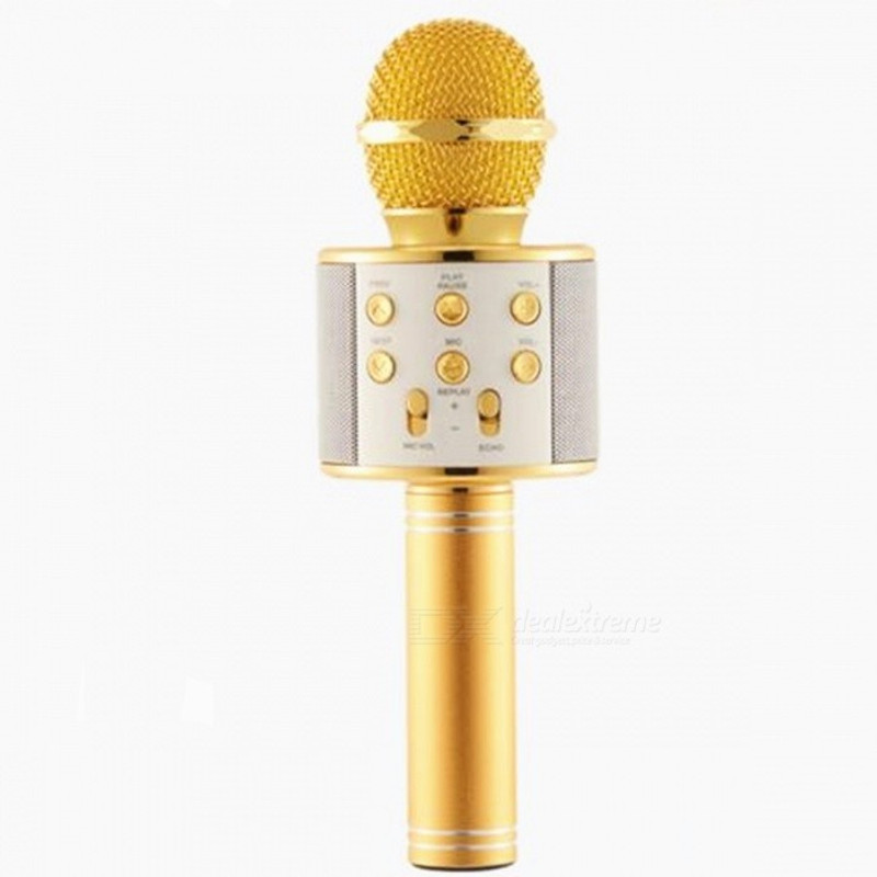 bandekar WS-858 Wireless Handheld Bluetooth Mic with Speaker (Bluetooth Speaker) Microphone
