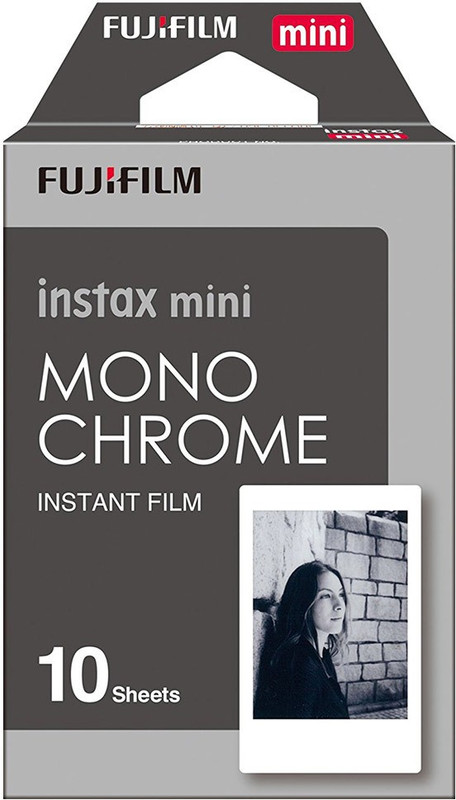 Fujifilm Instax Mini Monochrome Film - 10 Exposures Film Roll(Yes 0 ISO Pack of 1)