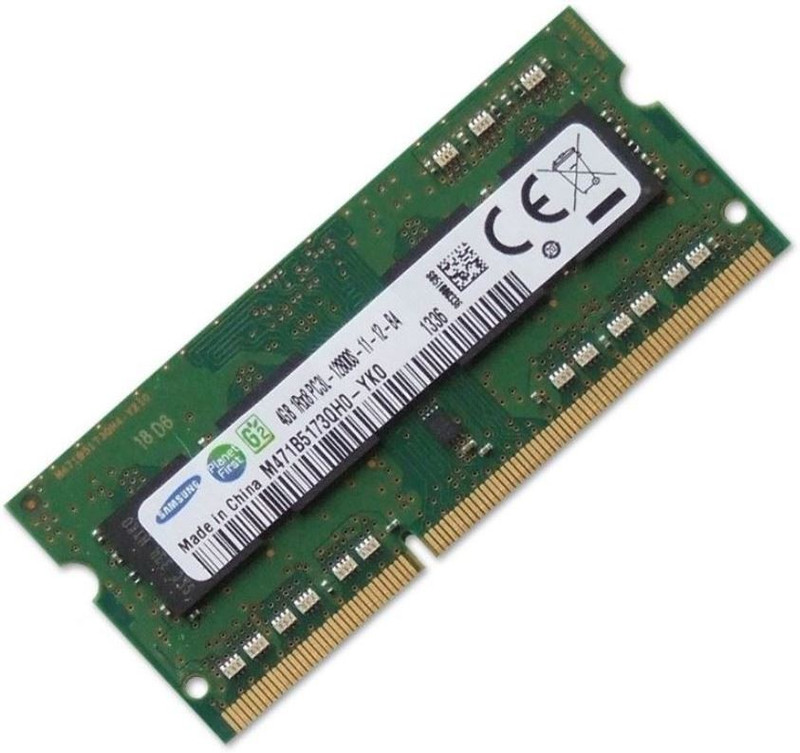 Samsung 1600 MHz Low Voltage Ram DDR3 4 GB (Single Channel) Laptop SDRAM (M471B5173DBO-YKO)(Green)