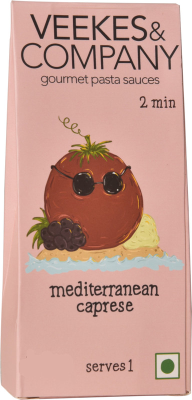 Veekes and Company Mediterranean Caprese Gourmet Pasta Sauce Mix 100 g(Pack of 4)