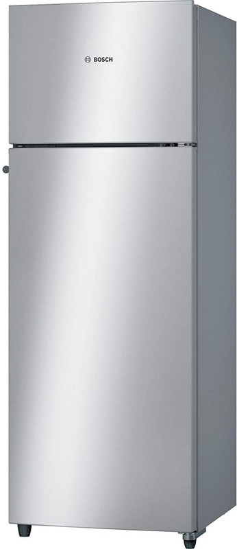 Bosch 290 L Frost Free Double Door 2 Star Refrigerator(Silver, KDN30VS20I)
