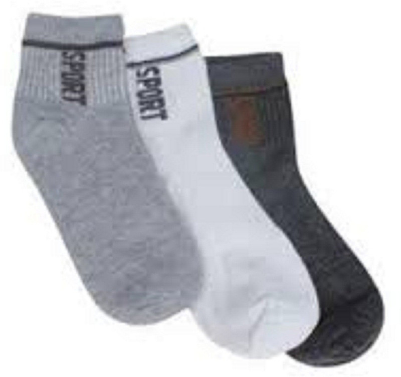 flash store Men & Women Solid Ankle Length(Pack of 3)
