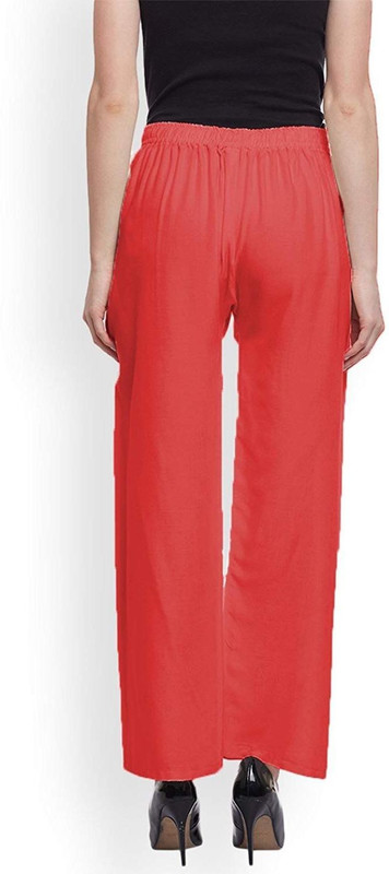 yolki Flared Women Pink Trousers