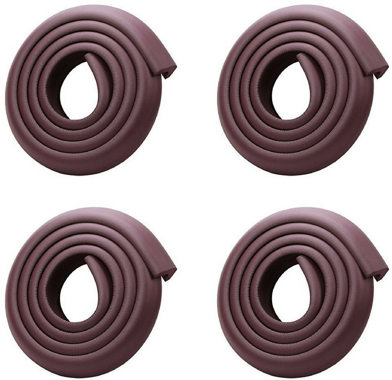 safetywarehouse BabyPro™ Safety Edge Guard for covering sharp edges of bed/table/pillars for baby/child safety, Black, 4 pcs(BabyPro)