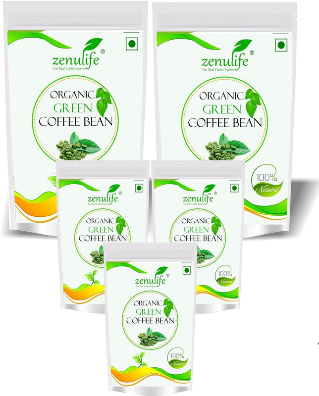 Zenulife Best Quality weight management Green Coffee Beans (Pack of 5) Instant Coffee 400 gm (Pack of 5) 400 GM Instant Coffee(5 x 80 g)