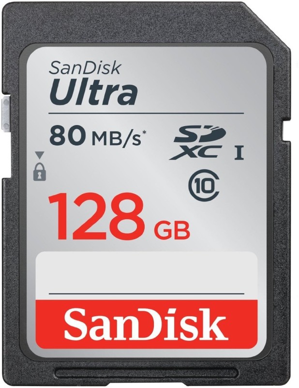 SanDisk Ultra 128 GB SDXC Class 10 97.7 MB/s Memory Card