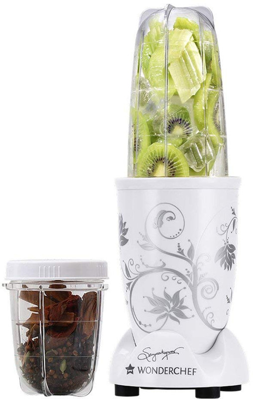 Wonderchef Nutri-blend-400W Nutri-Blend 400-Watt Compact Blender Grinder 400 Juicer Mixer Grinder(White, 2 Jars)