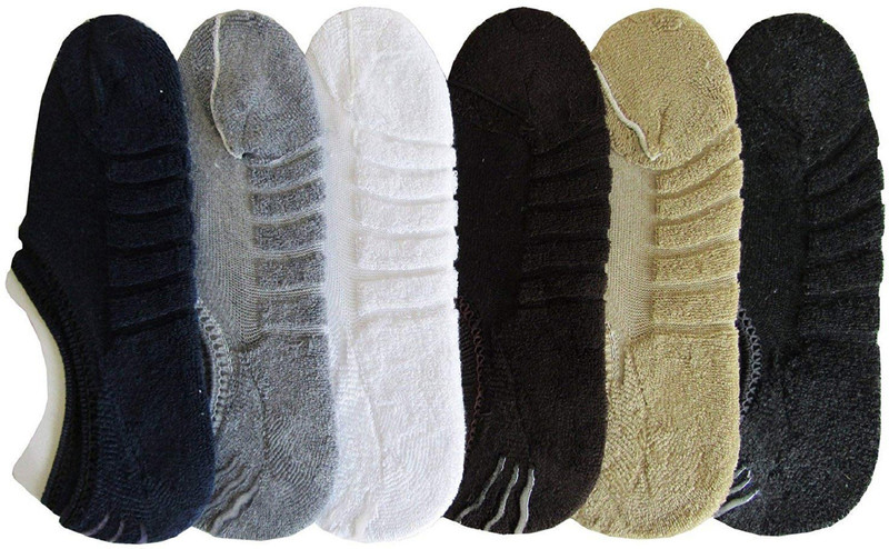 jannat fashion Men & Women Solid Peds/Footie/No-Show(Pack of 6)