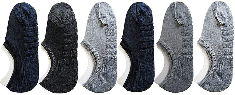 jannat fashion Men & Women Solid Peds/Footie/No-Show(Pack of 6)