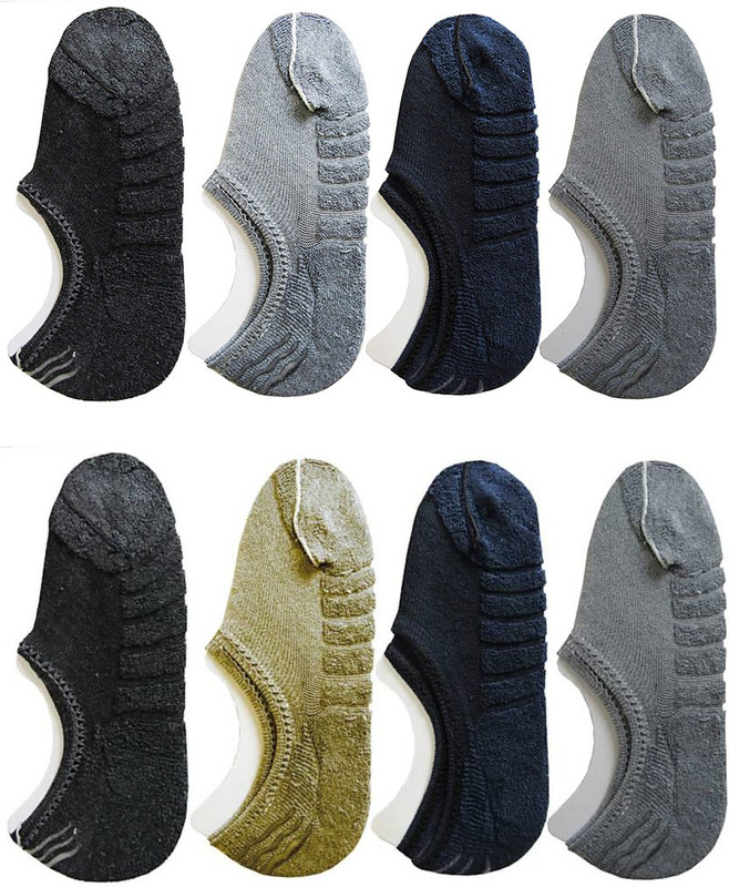 jannat fashion Men & Women Solid Peds/Footie/No-Show(Pack of 8)