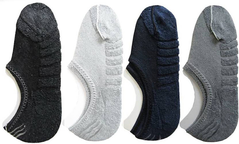 jannat fashion Men & Women Solid Peds/Footie/No-Show(Pack of 4)