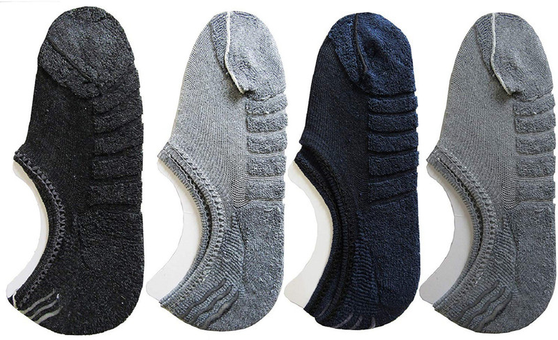 jannat fashion Men & Women Solid Peds/Footie/No-Show(Pack of 4)