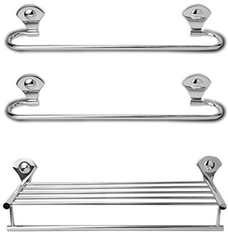 tajhardwaregallery 24 inch towel rack and towel rod-pack of 3 silver Towel Holder(Stainless Steel)